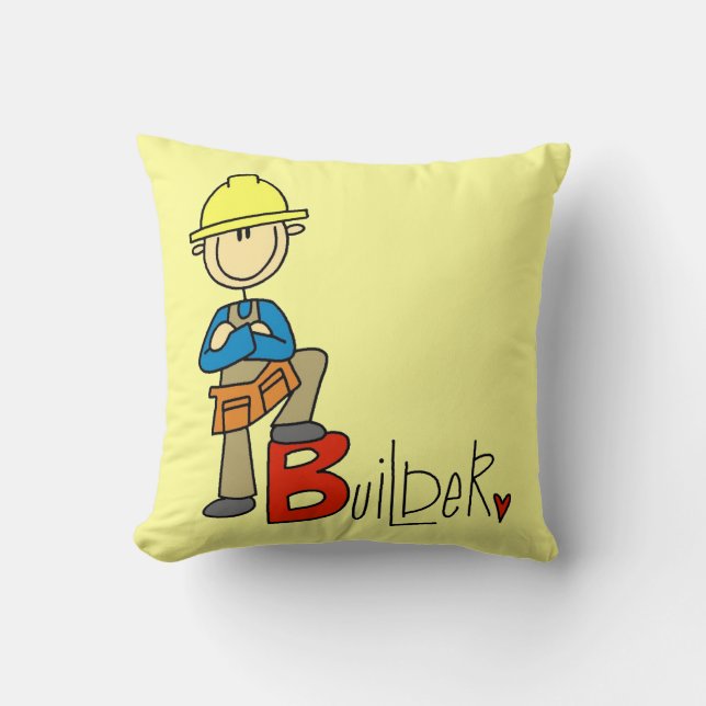 B is for Builder Cushion (Front)