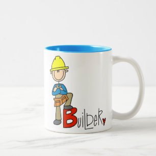 B is for Builder Two-Tone Coffee Mug