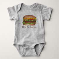 B is for Burger Letter B Hamburger Cheeseburger