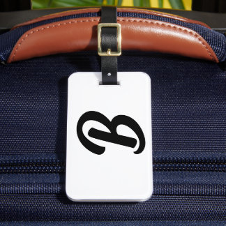B LUGGAGE TAG