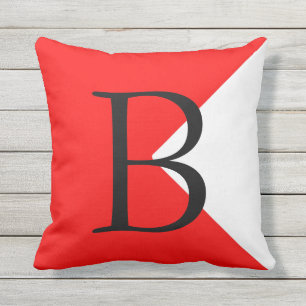 B - Maritime Signals Flag Cushion