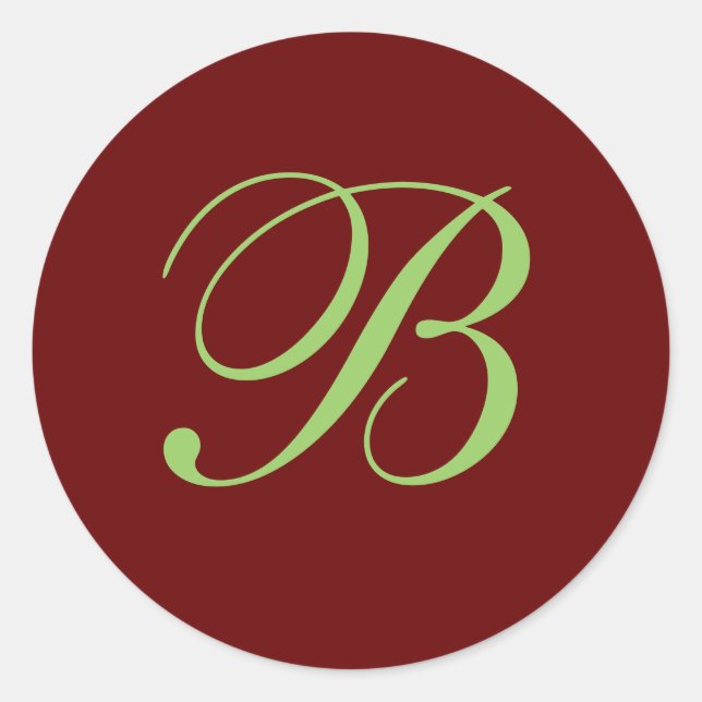 B Monogram Envelope Seal (Front)