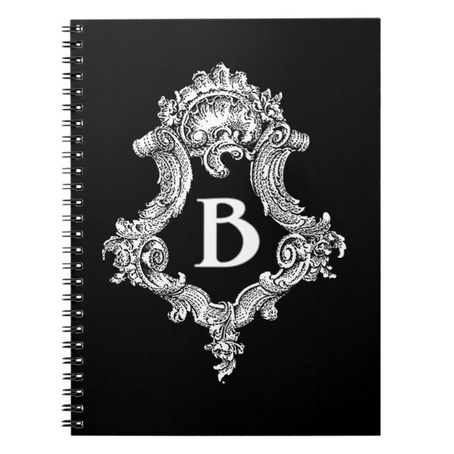 B Monogram Initial Notebook (Front)
