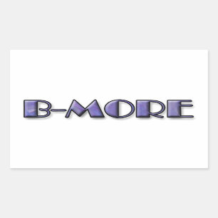 B-MORE Logo Rectangular Sticker