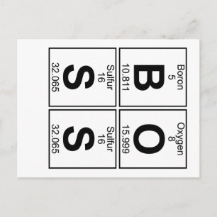 B-O-S-S (boss) - Full Postcard