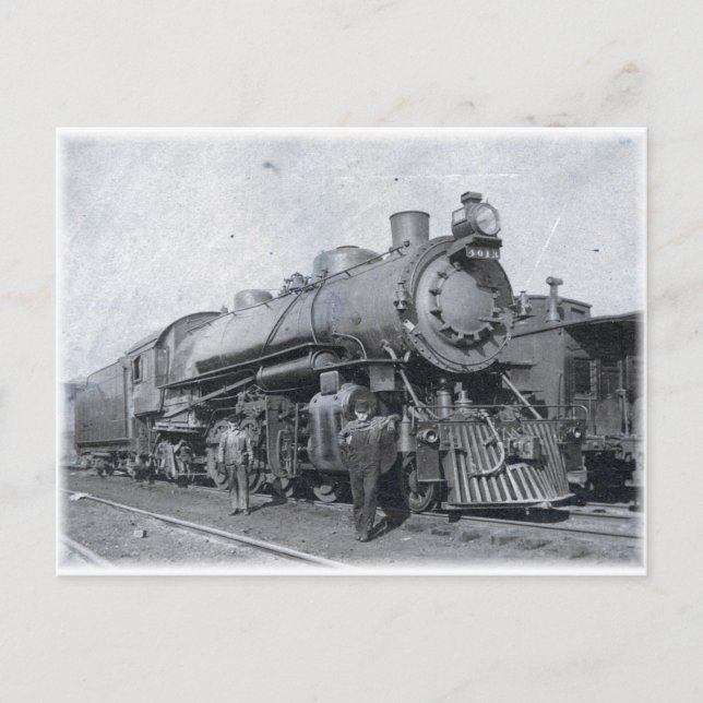 B & O Steam Locomotive 4013 Postcard (Front)