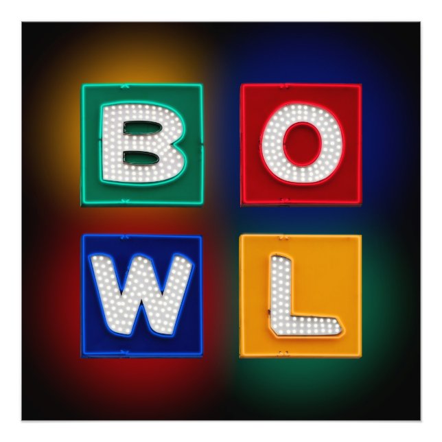B O W L, Bowling Wall Art (Front)