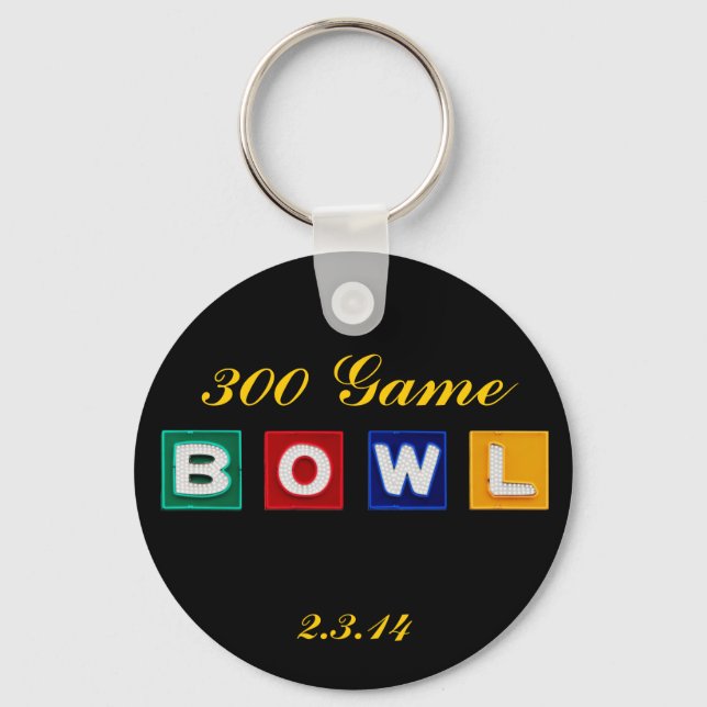 B O W L Letters Key Ring (Front)
