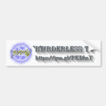 "B"ØRDERLESS TV LOGO Bumper Sticker ver2.1