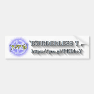 "B"ØRDERLESS TV LOGO Bumper Sticker ver2.1