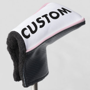 B. PINK Piping Custom Golf Putter Headcover Blank