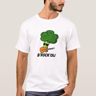 B-Rock-Oli Funny Rocker Broccoli Pun  T-Shirt