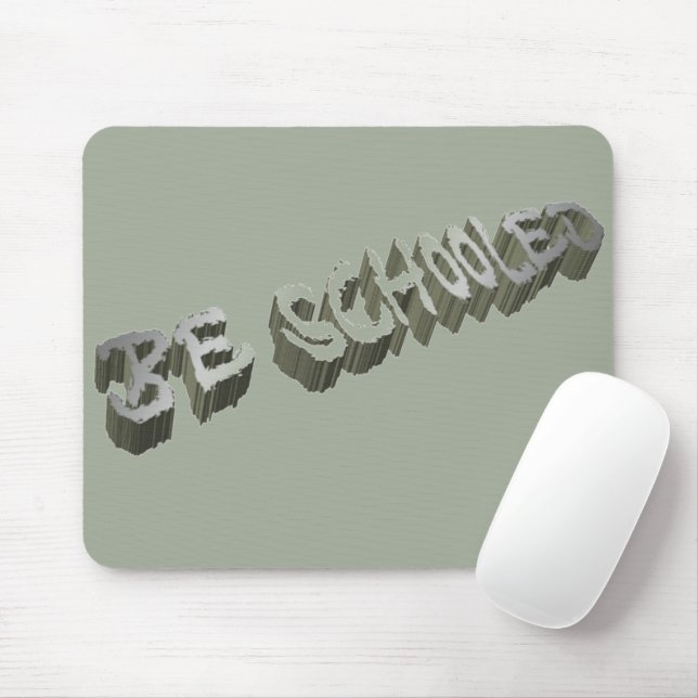 B. schooled-Grey-White    Mouse Pad (With Mouse)