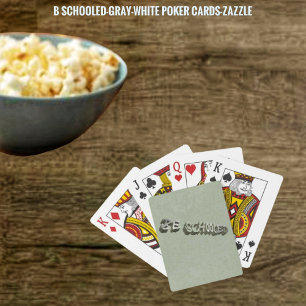B. schooled-Grey-White Playing Cards