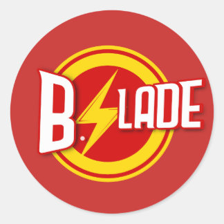 B.Slade Lightning Bolt Logo Sticker