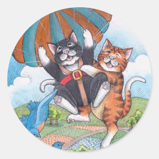 B & T #57 Parachute Stickers (Front)