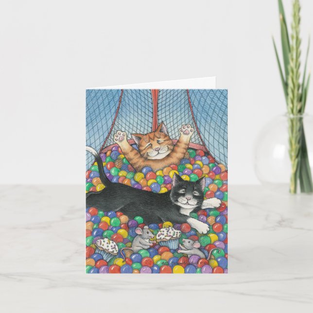 B & T #8 Birthday Note Card (Front)