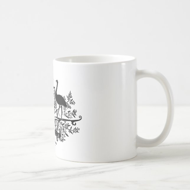 B/W Australia Coat Of Arms Coffee Mug (Right)