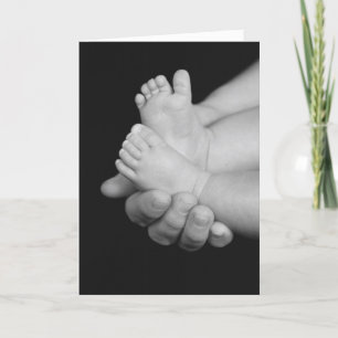 B&W Babys Feet Card