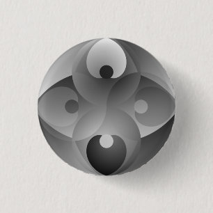 B/W Balance by Kenneth Yoncich 3 Cm Round Badge