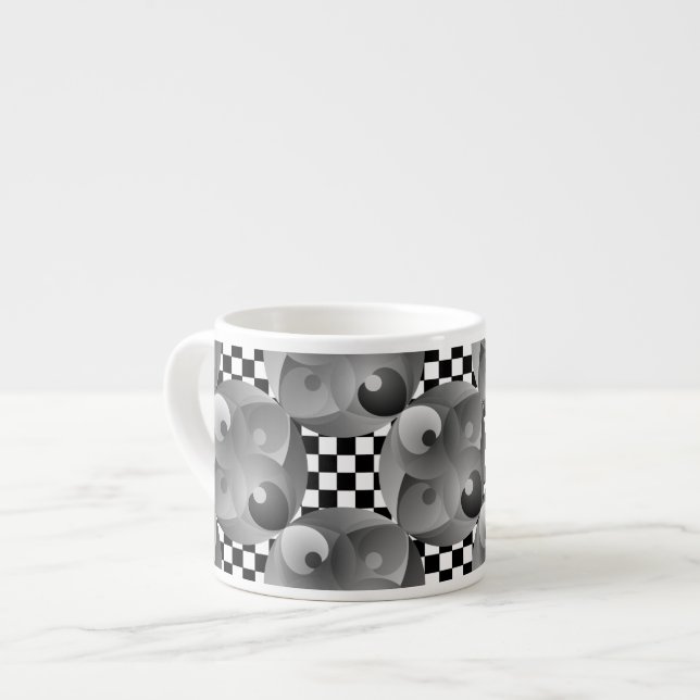 B/W Balance by Kenneth Yoncich Espresso Cup (Front Left)
