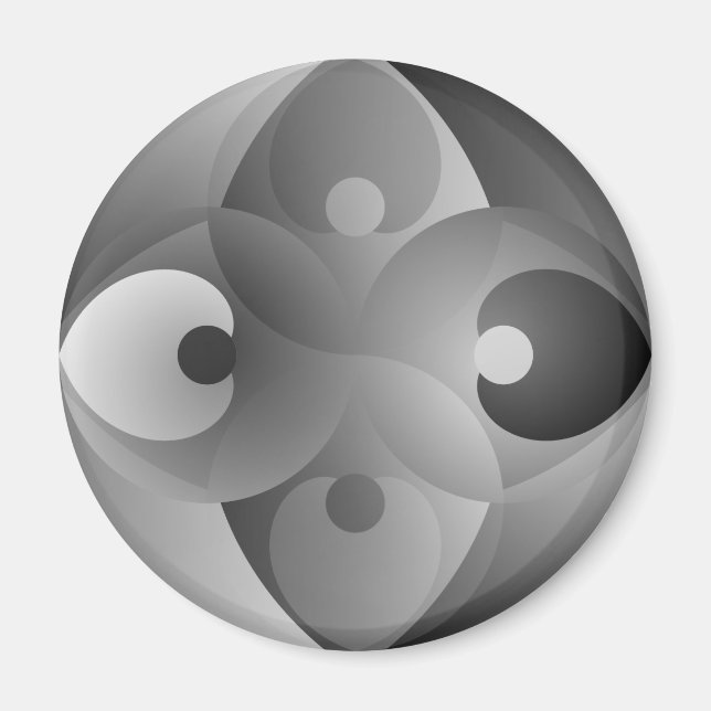 B/W Balance by Kenneth Yoncich Magnet (Front)