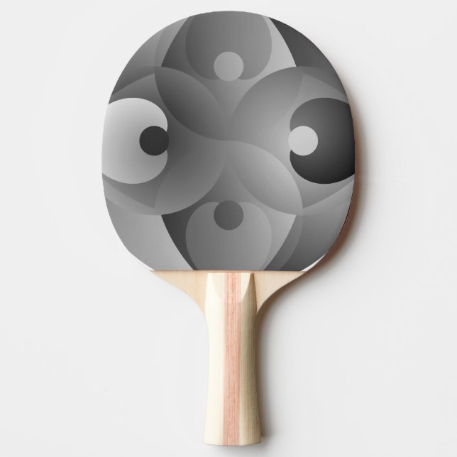 B/W Balance by Kenneth Yoncich Ping Pong Paddle (Front)
