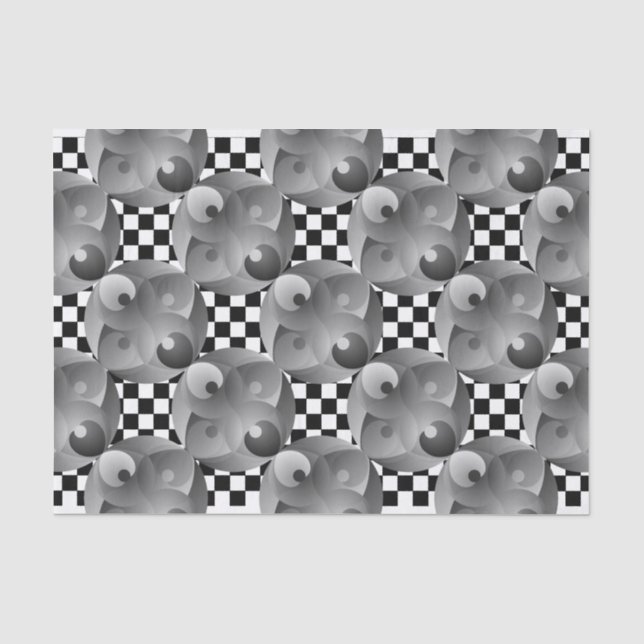 B/W Balance by Kenneth Yoncich Tissue Paper (Front)