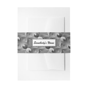 B/W Balance (Personalised) by Kenneth Yoncich Invitation Belly Band