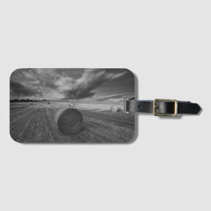 B&W Barley Field Luggage Tag