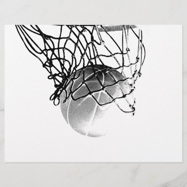 B&W Basketball Flyer (Front)