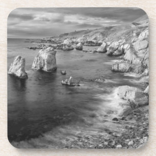 B&W beach coastline, California Coaster