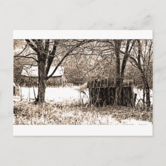 B&W Buildings Postcard