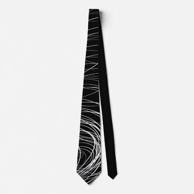 B&W Complex Swirl - Tie (Front)