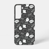 B&W Cute Doodle Halloween Pattern