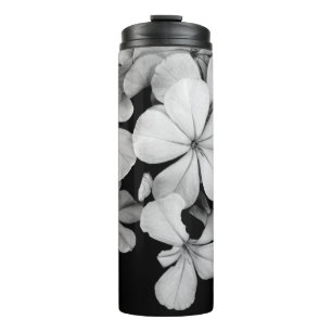 B&W Elegant flowers Thermal Tumbler