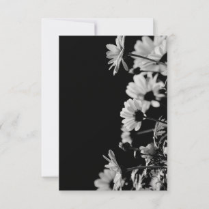 B&W Flowers Card