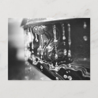 B&W Fountain Postcard