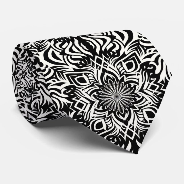 B&W Harmony Tie (Rolled)