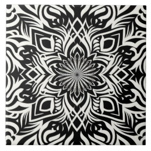 B&W Harmony (without border) Ceramic Tile