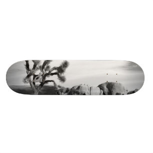 B&W Joshua Tree National Park Skateboard