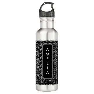 B&W Matrix design Stainless Water Bottle