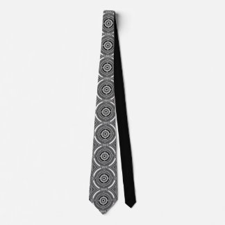 B&W Medallion Motif Tie