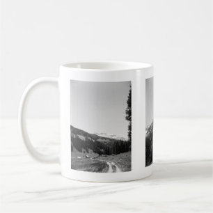 B&W Mountains 11 oz Mug