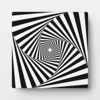 B&W Optical Illusion Background Plaque