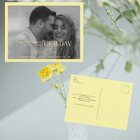 B/W Photo Yellow Mark your Calendar Our Day