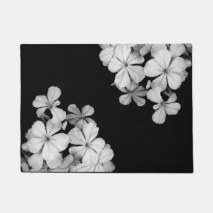 b&w postcard doormat