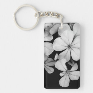 b&w postcard key ring