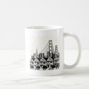 B&W San Francisco California Coffee Mug