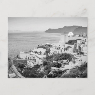 B&W Santorini 8 Postcard